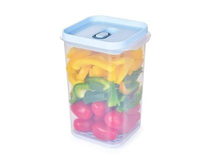HERMETIC FRESH | dóza na potraviny s odkapávací mřížkou a silikonovým těsněním | 1200 ml | výška 17 cm