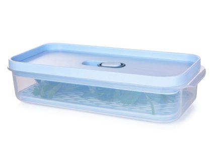 HERMETIC FRESH | dóza na potraviny s odkapávací mřížkou a silikonovým těsněním | 500 ml