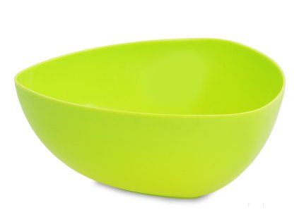 PRAKTIK | plastová trojhranná mísa | zelená | 1,5 L