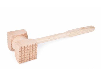 GoEco® | dřevěná palička na maso | oboustranná z masivního bukového dřeva | 33 cm