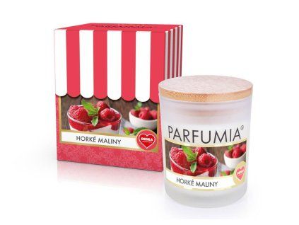 HORKÉ MALINY | sójová vonná svíčka | PARFUMIA® | 250 ml