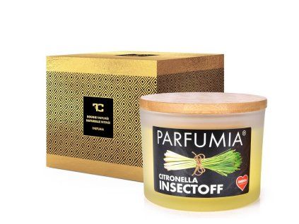 CITRONELLA INSECTOFF | venkovní sójová svíčka | 2 knoty | PARFUMIA® | 400 ml