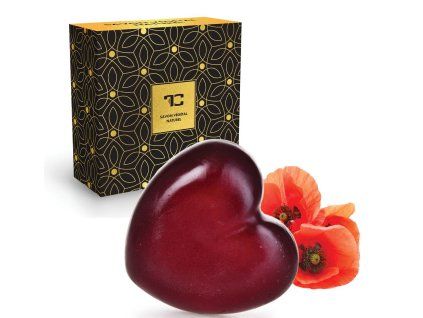 POPPY MEADOW | ručně vyráběné rostlinné mýdlo s kokosovým olejem & glycerinem | 85 g