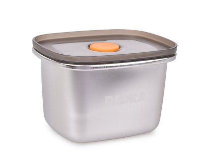 GOURMET | nerezová hermetická dóza na potraviny se silikonovým těsněním | čerstvost & bezpečné uchovávání | 450 ml