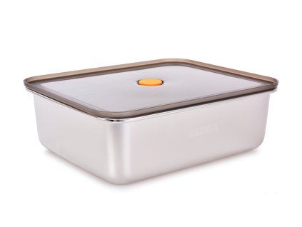 GOURMET | nerezová hermetická dóza na potraviny se silikonovým těsněním | 2,3 L