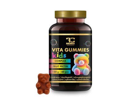 VITA GUMMIES KIDS | Multivitaminoví želé medvídci pro děti | imunita, růst & energie | jablečná příchuť žvýkačky | 60 ks