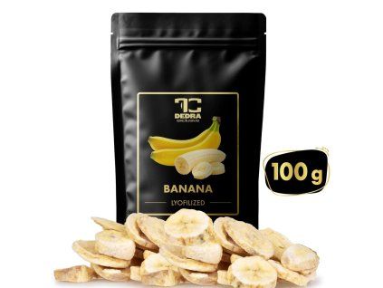 KŘUPAVÉ BANÁNY | lyofilizované plátky, ovoce sušené mrazem | 100 g