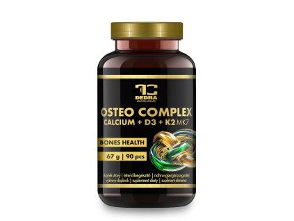 OSTEO COMPLEX | vápník + D3 + K2 MK-7 | podpora kostí, zubů & svalů | 90 kapslí | 67 g