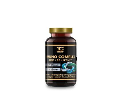 IMUNO COMPLEX | D3 + K2 MK-7 + zinek | komplexní podpora imunity, kostí & vitality | 60 kapslí | 16 g