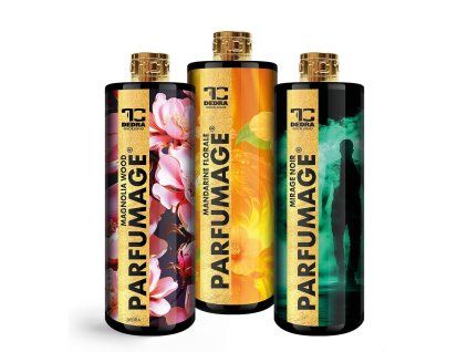 Rodinné balení PARFUMAGE | Parfém na praní a úklid | MIRAGE NOIR & MANDARINE FLORALE & MAGNOLIA WOOD | 500 ml × 3