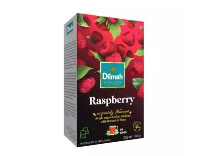 Dilmah černý čaj malina 20x1,5g