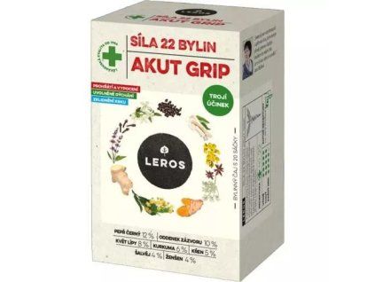Leros čaj síla 22 bylin akut grip 10x2,5g