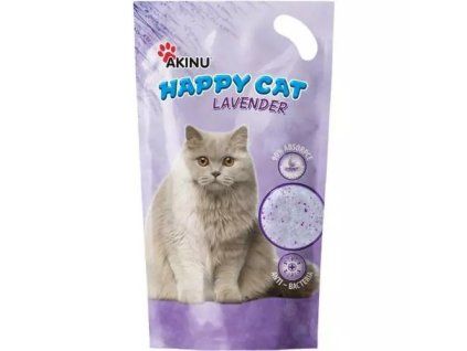 Akinu Happy Cat silikagel stelivo 3,6l levandule 1490g