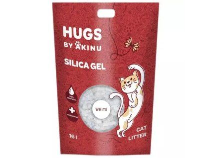 Akinu hugs silikagel stelivo 16l white k (nový obal) 6500g