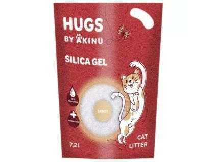 Akinu hugs silikagel stelivo 7,2l sandy jemný k (nový obal) 2600g