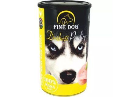 FineDog konzerva drůbeží 100% masa p 1200g