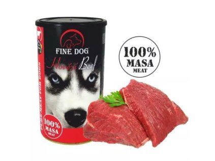 FineDog konzerva hovězí 100% masa p 1200g