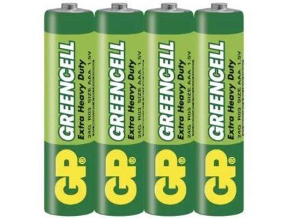 GP baterie x4ks greencell aaa 1ks