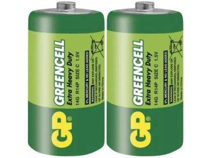 GP baterie x2ks greencell c 1ks