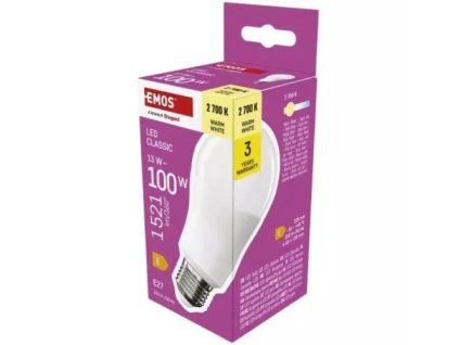 RP=2,00 - Emos žárovka led e27 13w (100w) teplá bílá 1ks