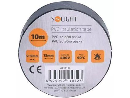 Solight izolační páska 15mm x0,13mm x10m černá