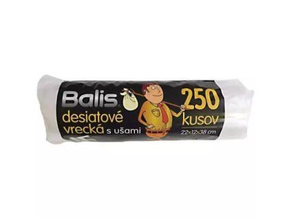 Sapler svačinový sáček 250ks s uchy role balis 3'kg
