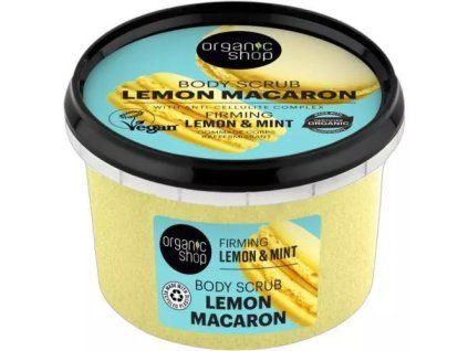 Organic Shop tělový peeling 250ml Lemon Macaron LE