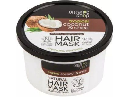 Organic Shop vlasová maska 250ml Hydratační Kokos a Bambucké máslo