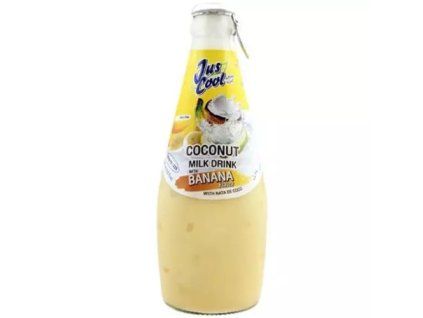 JUS COOL kokosový mléčný nápoj a dužiny s banan přichutí 290ML