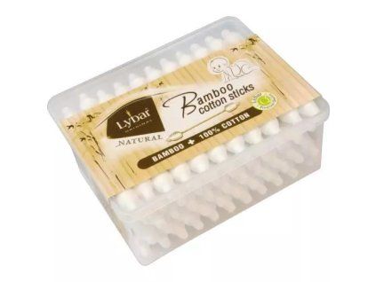 Lybar Natural Bamboo vatové tyčinky 55ks dětské