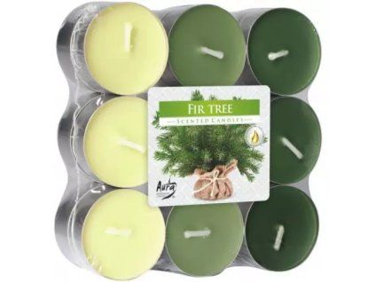 Bispol čajové svíčky fir tree 18ks