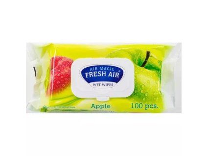 Fresh Air vlhčené ubrousky 100ks Jablko