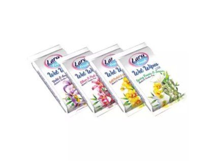 Lara vlhčené ubrousky 15ks Flowers