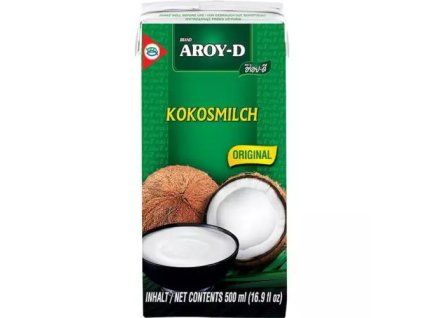 Aroy-D kokosové mléko na vaření 0,5L (NUOC COT DUA)