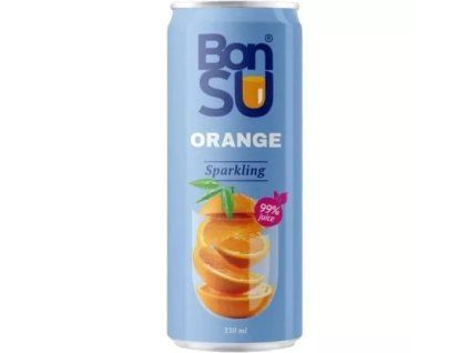 BonSU perlivý nápoj s příchutí pomeranče 330ML (NUOC CAM)