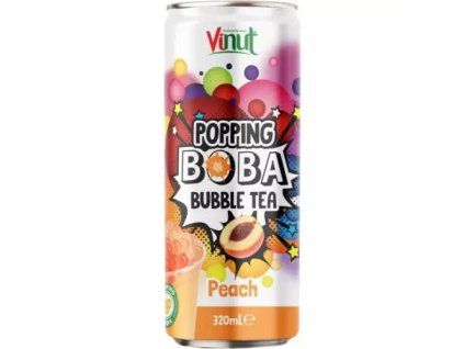 Vinut bubble tea 320ml s příchutí broskve