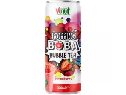 Vinut bubble tea 320ml s příchutí jahody