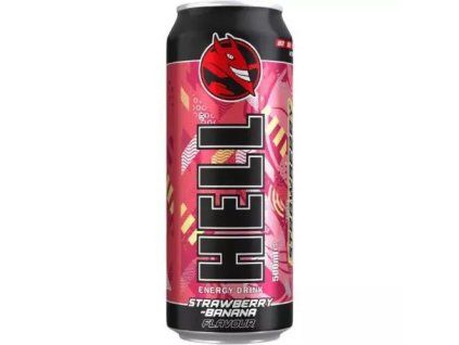 Hell energetický nápoj strawberry banana 0,5L