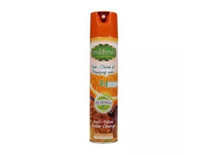 Embfresh osvěžovač anti tabac cedar orange 240ML