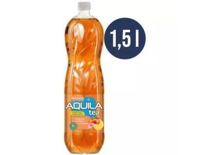 Aquila tea černý čaj broskev méně cukru 1,5L