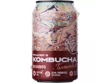 Pragers kombucha rooibos 0,33L plech
