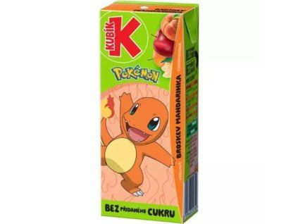 Kubík pokémon mandarinka broskev 0,2L