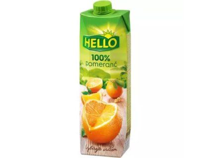 Hello džus 100% pomeranč 1L