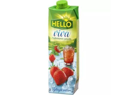 Hello Viva džus multivitamín+jahoda 1L TP