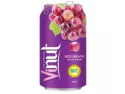 VINUT nápoj s příchutí červeného hrozna 330ML (NUOC NHO)
