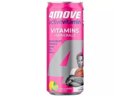 4Move vitamínová voda active minerals 0,33L