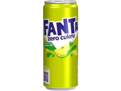 CC Fanta jablko a liči zero 0,33L