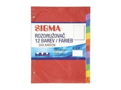 SIGMA Rozdružovač A4 12-ti barevný 1 ks