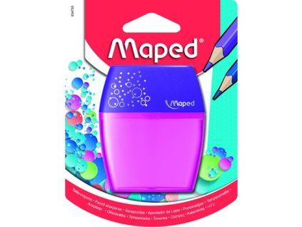 Maped Ořezávátko Shaker dvojité průhledné mix barev 1 ks