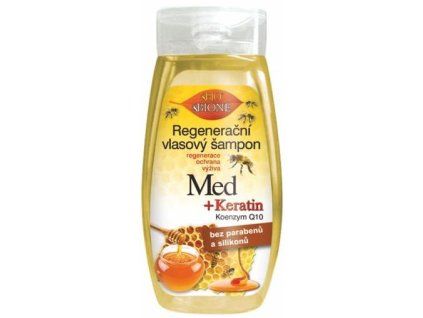 41196 bc bione cosmetics bio regeneracni vlasovy sampon med koenzym q10 260 ml